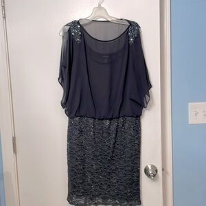 Lace/chiffon dress